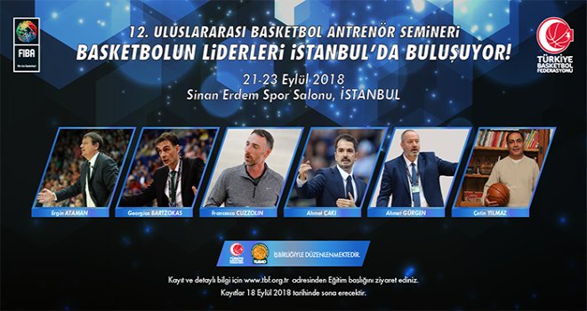  12. Uluslararası Basketbol Antrenör Semineri İstanbul’da düzenlenecek
