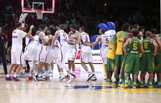 Brezilya'ya fark atan Sırbistan yarı finalde