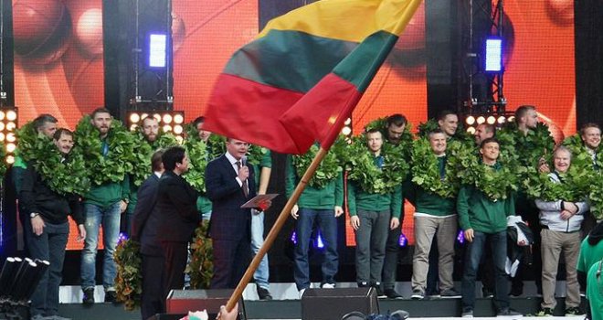 Litvanya'ya karşılama töreni