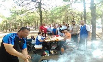 Büyükşehir Belediyespor mangal ile stres attı