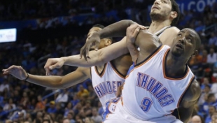 Enes Kanter'den muhteşem performans