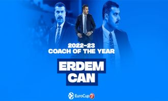 Eurocup'ta Yılın Başantrenörü Erdem Can