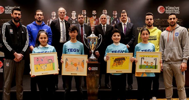Türkiye Kupası basın toplantısı TEGV'li çocuklarla birlikte düzenlendi